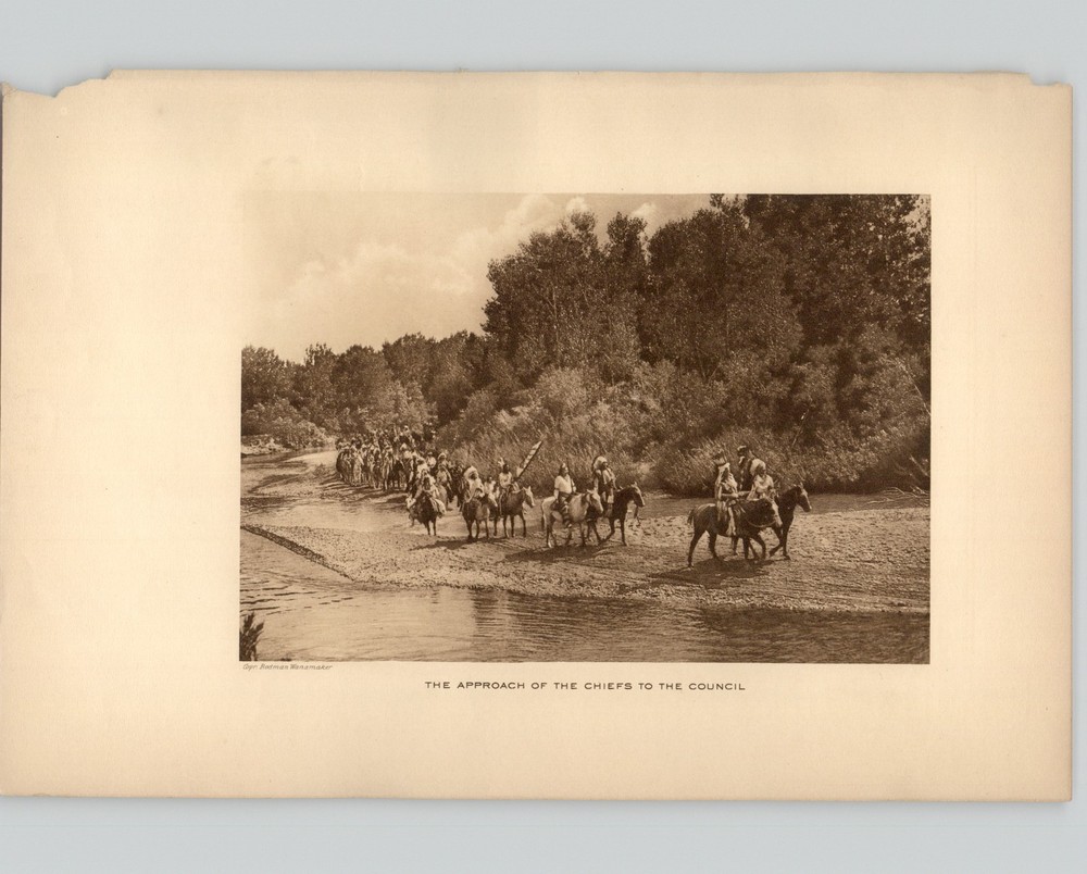 Wanamaker/Dixon «The Approach of the Chiefs to the Council» 1913 Photogravure