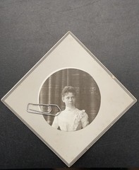 Photo CDV KAB portrait businesswoman model young Worms name Eisermann dress youth