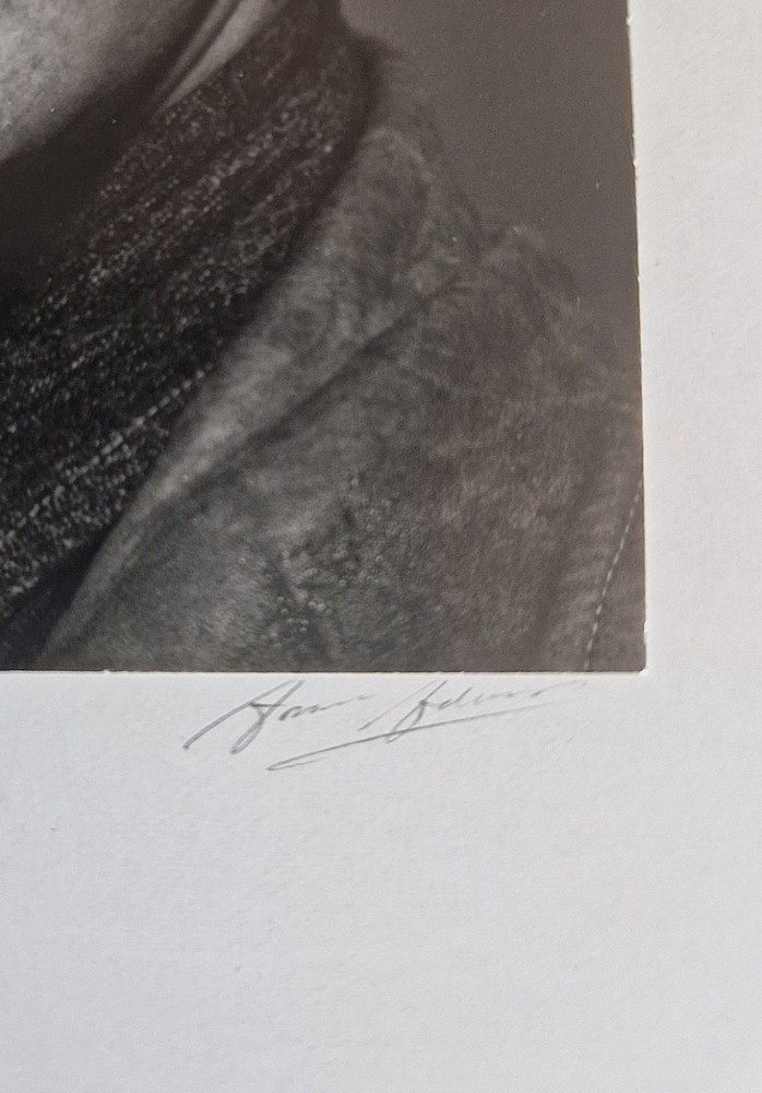 Singed Ansel Adams Rare Portrait Photograph of fellow Douglas Whiteside