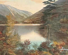 Charles Sawyer «Echo Lake» Hand Colored Photo Nutting Peer