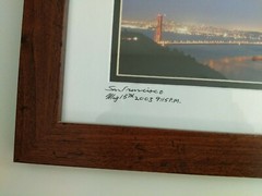 San Francisco Photograph May 15 2003 915 PM Toney Burkhart Signed by Artist
