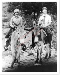 Young Lady Bird Johnson Riding Donkey Manitou CO Silver Halide Photo