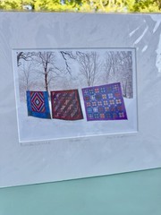 Bill Coleman Amish No. 133-B Winter Quilts Signed Numbered Color Photograph New