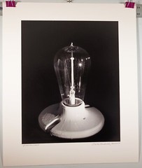 Charles Fendrock «The Edison Lamp» Large Format Unframed Black & White Photo