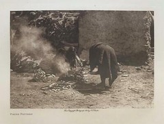 Edward Curtis -Original Photogravure «Firing Pottery» circa 1921