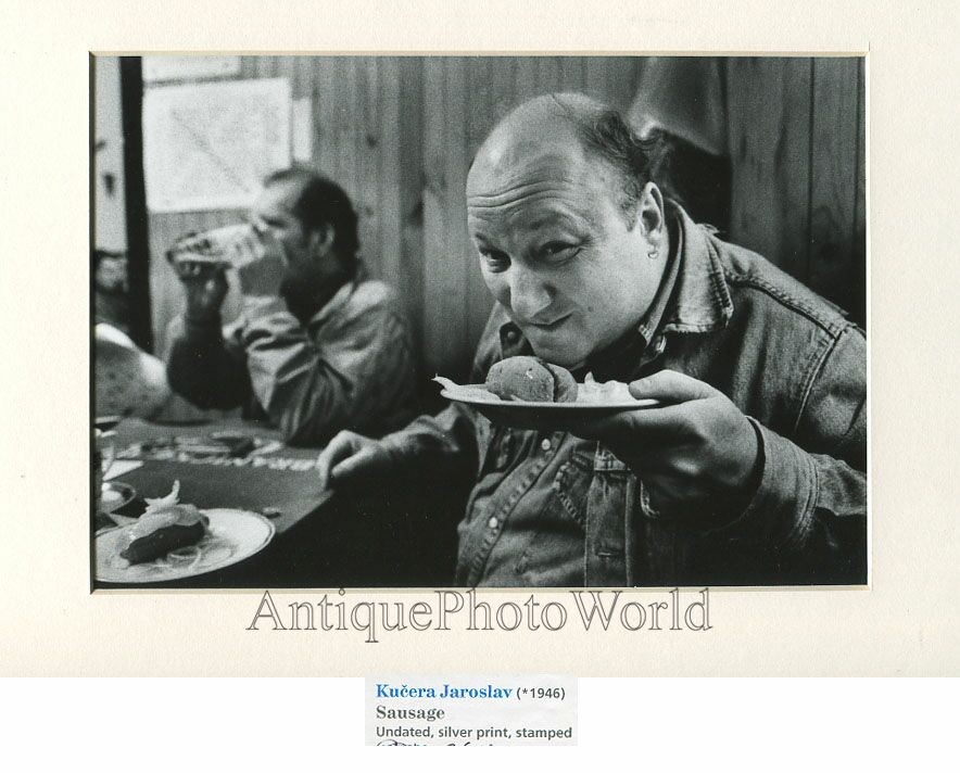 Czech restaurant man w food art photo Jaroslav Kucera