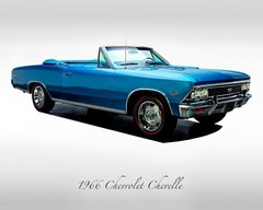Classic Cars – 1966 Chevy Chevelle SS Convertible in Marina Blue – Muscle Car