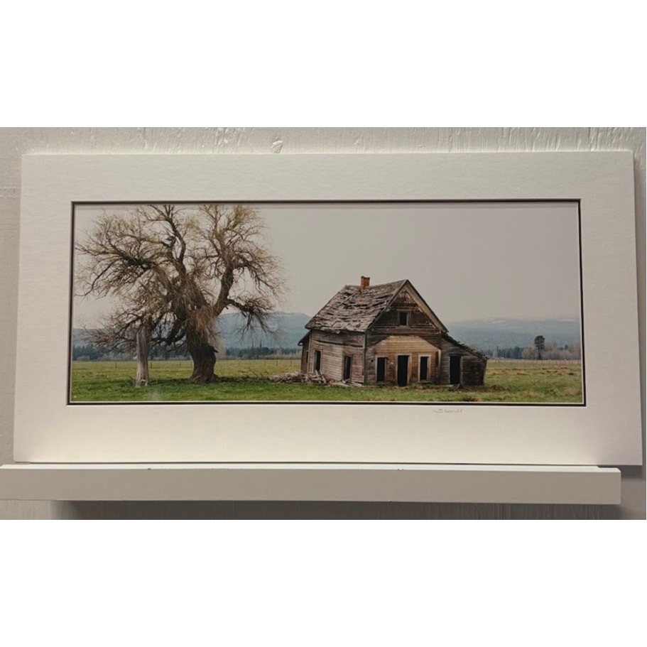 Signed Michael Sherrill Photo Fixer-Upper Matted Rustic Farmhouse Landscape Art