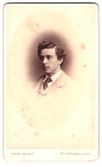 Photograph Henry Knight, St Leonards on Sea, Portrait Young Man in Suit with