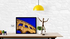 Pula Arena At Night with Moon, High Resolution Image, Many Formats, TV Art