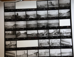 Photo Print Large Contact Sheet 1980 Various Views Normandy 40X50cm