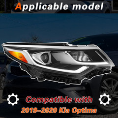 Headlight Headlamp Assembly Compatible with 2019 2020 KIA Optima | Headlight Rep