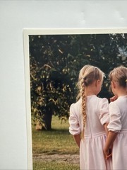Bill Coleman Amish COUNTRY ART Photograph BFF Children Girls FRIENDS SISTERS