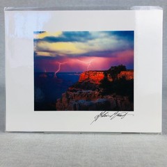 Fine Art Photography Grand Canyon AZ LIGHTENING STORM EL TOVAR POINT Alain Briot