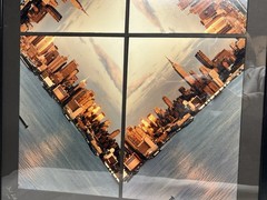 “Manhattan Skyline” David Smith Photography Framed New York City Pair Photos