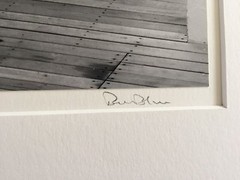 BRUCE BLUM Matted & SIGNED B&W Photo Print (10 3/4″ X 10″)-«Wall and Gallery»