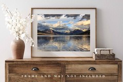 Lake McDonald Photography Print: Montana Glacier National Park Landscape Photo