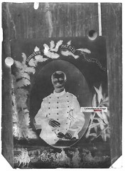 Vintage Black And White Photo Glass Plate 6X9 Cm Train Soldiers
