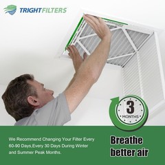 TRIGHTFILTERS 16x20x1 Air Filter 4 Pack, Durable MERV 8 Pleated Home HVAC AC …