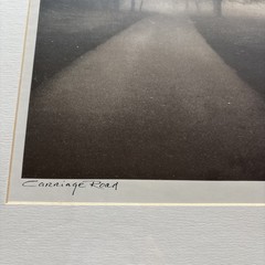 Carriage Road Wood Framed Photo Signed By Richard Calvo 16.5×14.5” Moody