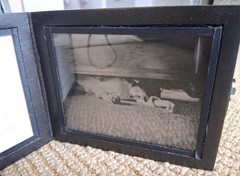 VIK MUNIZ ‘Under the Bed’ SIGNED Ambrotype Photograph from ‘Clayton Days’ Framed