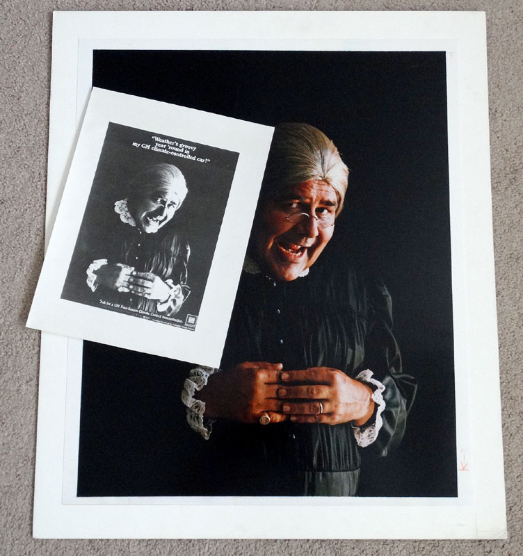 1960’s JONATHAN WINTERS General Motors FULL COLOR 24×20 Photo PETER SAMERJAN