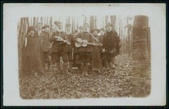 12x Real Photo Postcard Portrait People Groups in Forest and Nature 1910-1920s