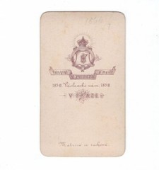 H. Fiedler CDV Photo Fine Lady Prague 1866