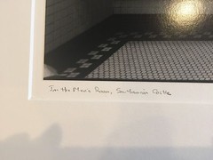 BRUCE BLUM SIGNED B&W Photo Print (16″X 20″)– «In the Men’s Room «