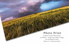 Storm Photography Print: Oklahoma Supercell Thunderstorm Stormy Weather Picture