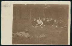 12x Real Photo Postcard Portrait People Groups in Forest and Nature 1910-1920s