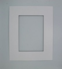 8 x 10 , White Core Single Matboard for 5 x 7