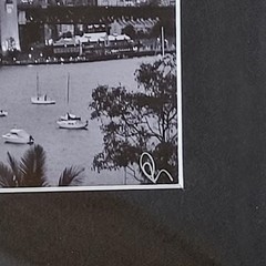 Framed Art Panoramic Photography Sydney Harbour Opera House Bridge VINTAGE 90s
