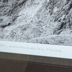 DAVID H GIBSON Photography Signed LEDGE AT INDIAN STEPS, KLONDIKE RANCH, TEXAS