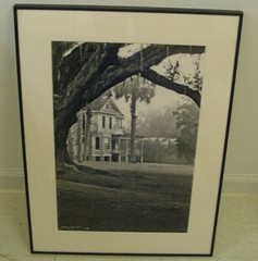ART PHOTOGRAPHY House shot w/t tree in corner B&W by L. Santucci Frames 18x24in