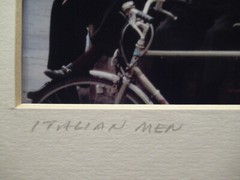 «ITALIAN MEN» Matted Photo Art Print Richard Wood Ann Arbor, Michigan 8 x 10
