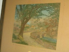 Wallace Nutting «The Tree At The Bridge» Hand Colored Photo