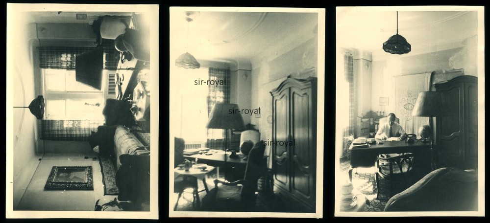 3x Stuttgart 1947 – Werfmershalde 14 – Furnishing Interior 1940s Photo 9x12cm