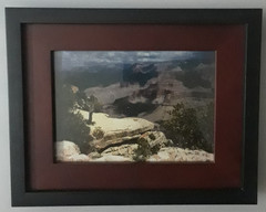 Red Rock Country Framed Desktop Under Glass Photograph by Lisa Merrell