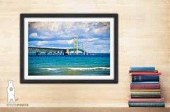Mackinac Bridge Photography Prints, Mackinaw City MI, Upper Peninsula Wall Art