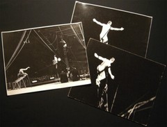 CIRCA 1960s THREE CIRCUS TIGHT-ROPE PHOTOGRAPHS BY ADELAIDE DE MENIL