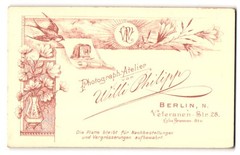Photography Willi Philipp, Berlin, Veteranenstr. 28, Swallow and Plate Camera