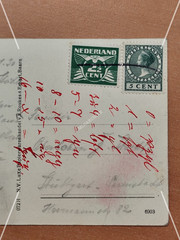 Postcard postcard Eindhoven Philips factory 1930 sent to Stuttgart MF2