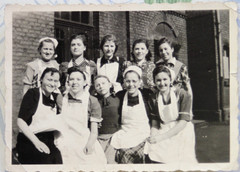 Photo women woman nurses 9x6cm Herne girl girl 1938 Vintage BG