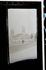 Great old negative – unknown large bridge with towers – 1930s-40s?