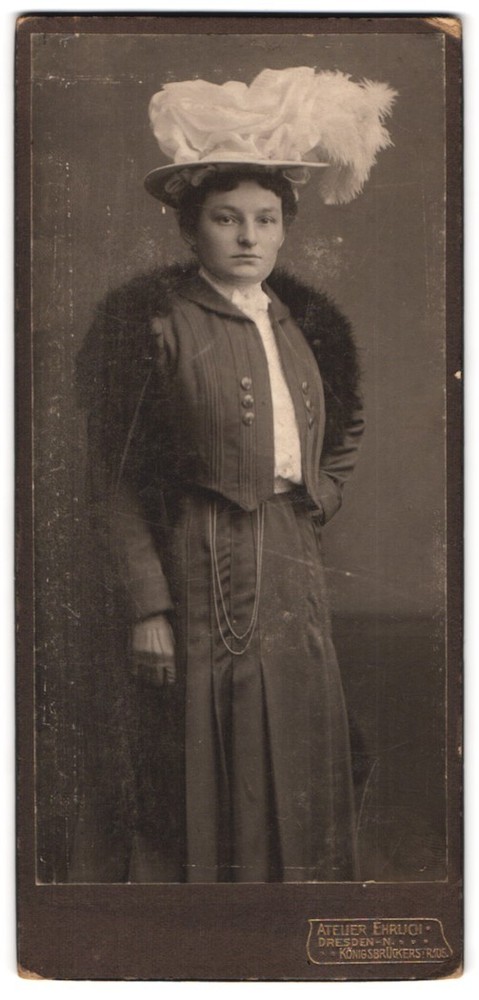 Photograph Franz Ehrlich, Dresden-N, Königsbrückerstrasse 105, portrait young D