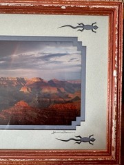 James Thomson Signed Framed Photograph Rainbow Grand Canyon Southwestern 9”x 11”
