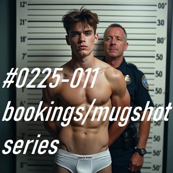 MALE PORTRAIT #0225-011 -mugshots & bookings series- free shipping in usa