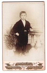 Photograph Theodor Wenzel, Berlin-O., Andreasstr. 28, Little Boy In Fashion