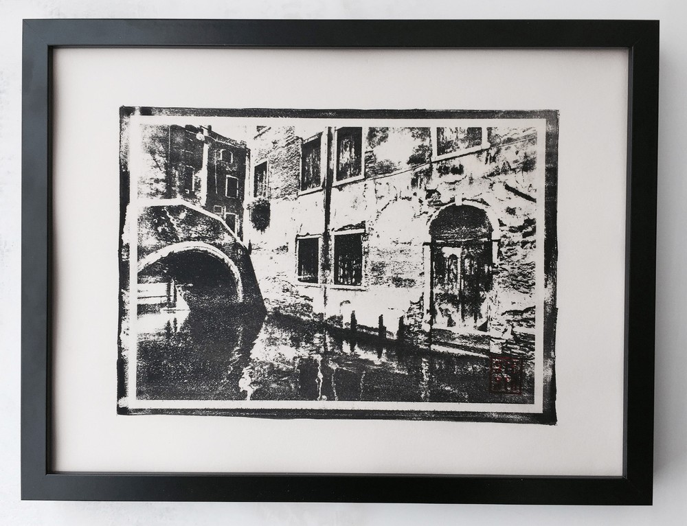 The water canals of Venice – Gum Dichromat Print